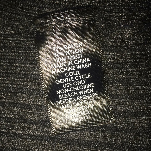 Worthington Dark Gray Ribbed Buttoned Down Cardigan - Picture 8 of 8